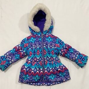 Girls winter puffy coat size 4t